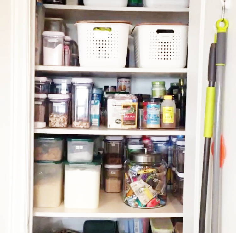 get your pantry organized for the holidays, organization, party organizing, holiday prep, bins, containers for your pantry,how to organize your pantry,