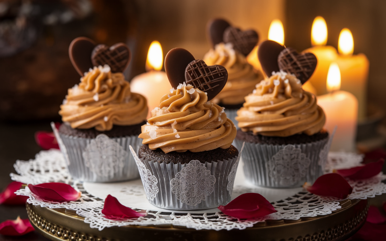 Salted Carmel Chocolate Cupcakes