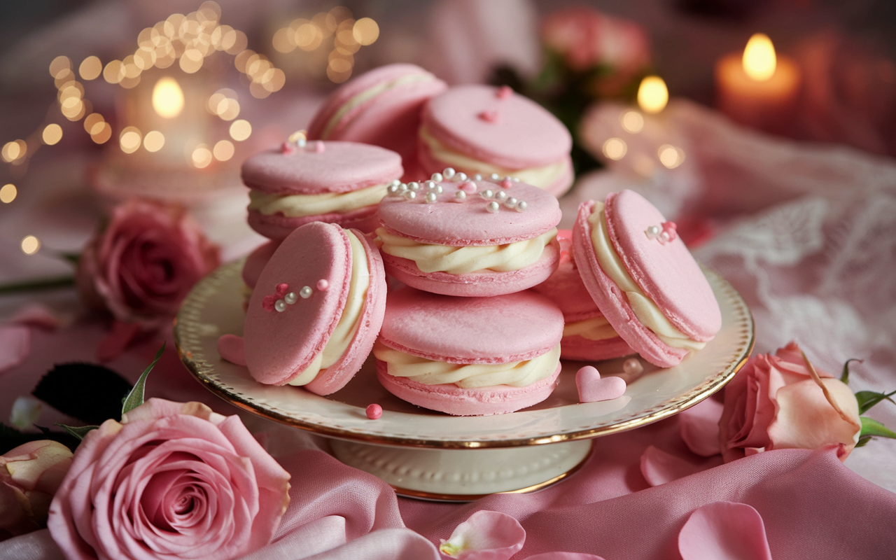 Pink Velvet Sandwich Cookies