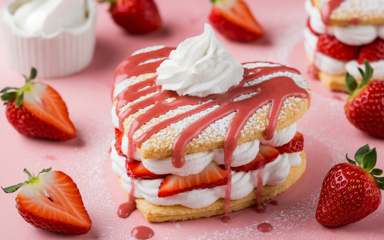 strawberry shortcake valentines cookie