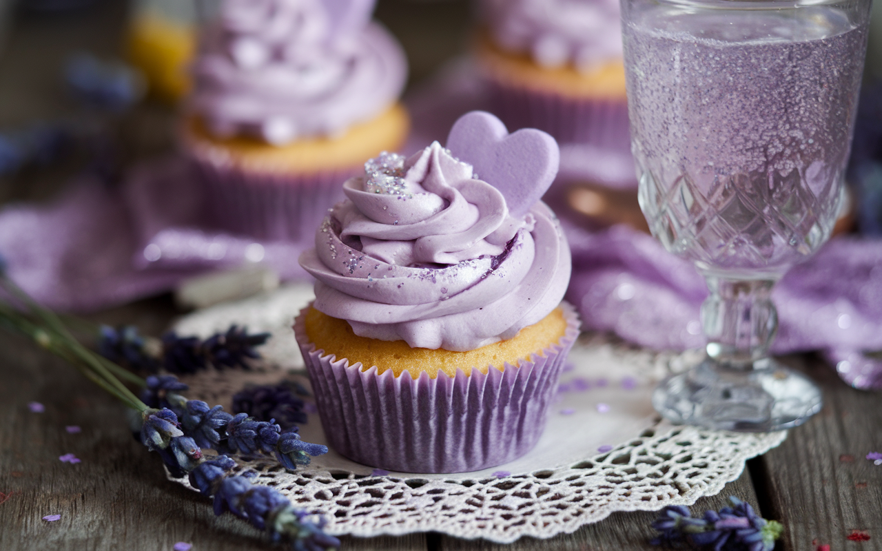 Lavender Lemonade Cupcakes